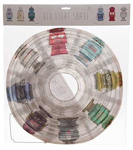 Funky UFO-geformte Papier-Roboter Lampenschirm - 3