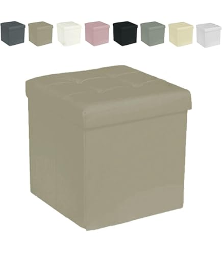 Cubo In Ecopelle 40x40x40 Cm - Con Schiuma Interna, Per Seduta O Fitness, Made In Germany, Nero - Foto 6