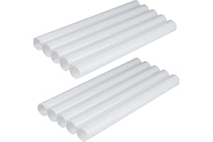 Hohitenz Lot de 10 caches-tuyaux de chauffage blancs – Cache tuyau pour radiateurs Ø15–18mm, Longueur 200mm – Gaine de tuyau, cache-tube radiateur, finition murale, décoration chauffage