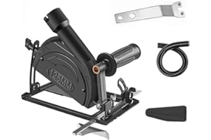 QUVBKZ 5 Pezzi Supporto per Smerigliatrice Angolare Kit, 100/125mm Smerigliatrice Angolare, Angolo Regolabile 0-45° Profondità di Taglio 0~40mm Base per Smerigliatrice Angolare, per Tagliare Legno, Metallo