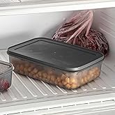 Deconox No Frost Silikon Yumuşak Kapalı Saklama Kabı Dondurucu ve Buzluk Saklama Kabı 1500ml, Kapaklı No Frost Saklama Kabı 1