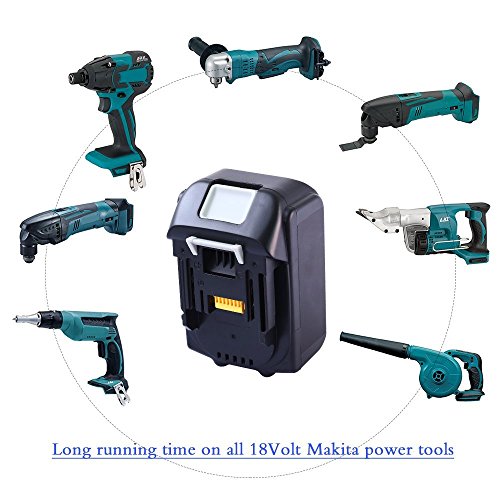 Masione Makita Akku 18V 3000mAh Li-ion Batterie Für Makita BL1830 BL1815 BL1835 194204-5, BL1830 3.0 Ah Li-Ion - 2