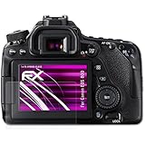 atFoliX Panzerglasfolie Canon EOS 80D Glasfolie - 1er Set - FX-Hybrid-Glass ultrad&uuml;nn und superhart