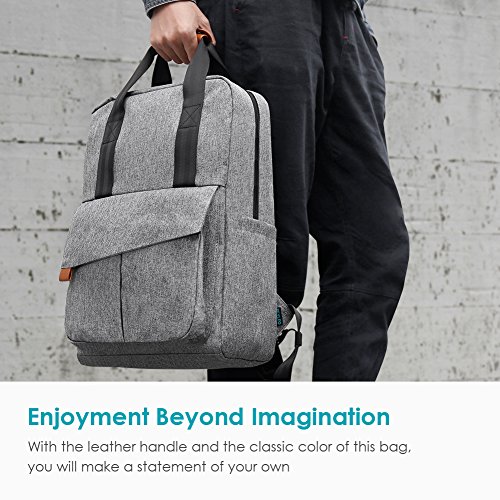 REYLEO Rucksack Business Backpack mit viel Stauraum 15 6 Zoll Laptop Tasche Herren und Damen Wasserdicht Grau-24 Liter RB23