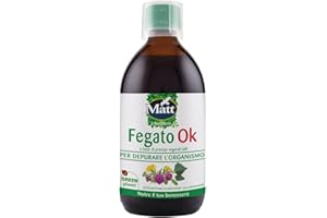 Matt, Fegato OK, Integratore Alimentare a Base di Cardo Mariano, Carciofo e Tarassaco Utili per Depurare l'Organismo, Confezione da 500 ml