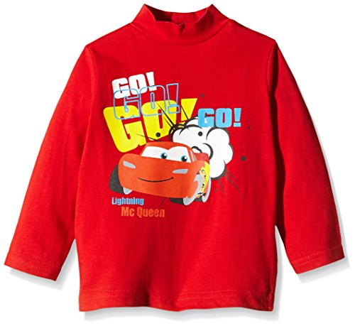 Disney Baby-Boys Cars Go Flash Long Sleeve Polo Shirt, Red, 3-6 Months (Manufacturer Size:6 Months)