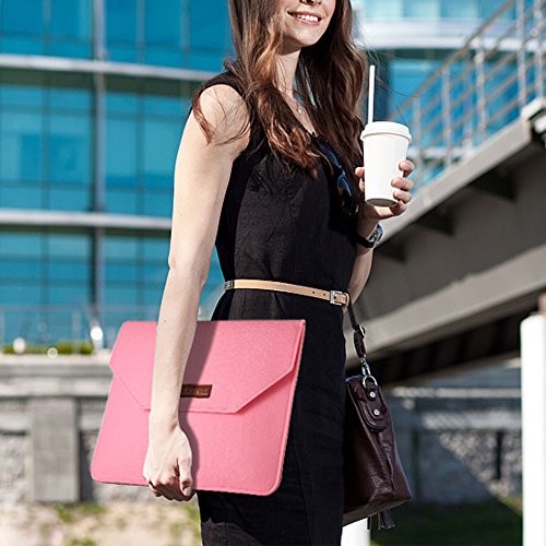 Cmxing Laptop Tasche f  r 13 3 Zoll Macbook Air  Pro Retina 12 9 Zoll iPad Pro Filz Sleeve H  lle Ultrabook  13 3 Zoll Grau  Grau 