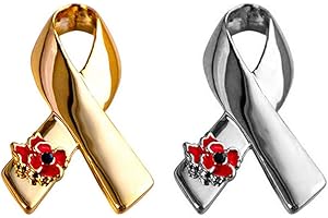 bifriend 2Pcs Bow Tie Poppy Flowers Brooches Pins for Birthday Veterans Day Remembrance Day Memorial Day Gift