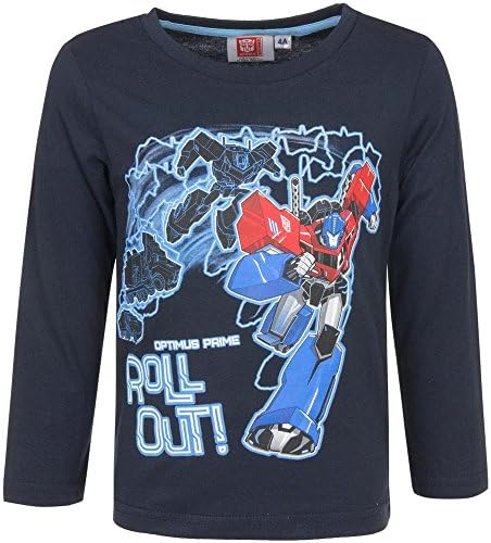 Transformer Optimus Prime Boys Long Sleeve Multi Colour 3-8yrs (3 Years, Navy)