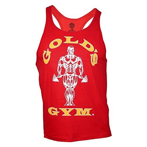Golds Gym Tank Top Classic Stringer, Color:red;Größe:S