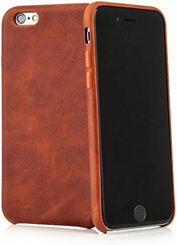 QUADOCTA "No. 5" leather case for Apple iPhone 6 6s 4.7 inch tabacco genuine leather. Slim leather case as the ultimate accessory for the Original Apple iPhone 6 6s (4.7 inch)