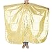 MagiDeal Fashionable Waterproof Feather Printing Charms Hair Cape Gown Cloth Adult Salon Barber Use - Yellow RS.880.00
