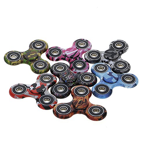 GGG Camouflage Tri Fidget Hand Spinner Ultra Durable High Speed Stress Reducer Kids Adults EDC Toy Great Gift for Fidgeters ADHD Anxiety Autism Quitting Bad Habits Random Colour GGG Camouflage Tri Fidget Hand Spinner Ultra Durable High Speed Stress Reducer Kids Adults EDC Toy Great Gift for Fidgeters ADHD Anxiety Autism Quitting Bad Habits Random Colour