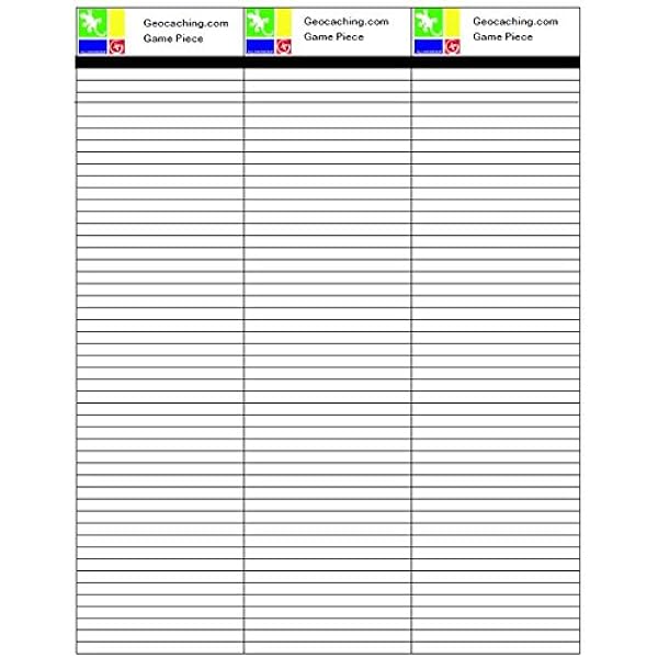 Geocache Logs Geocaching Log Sheets Water, Rip, Tear & Grease Resistant (3  Logs per sheet) : Amazon.co.uk: Sports & Outdoors