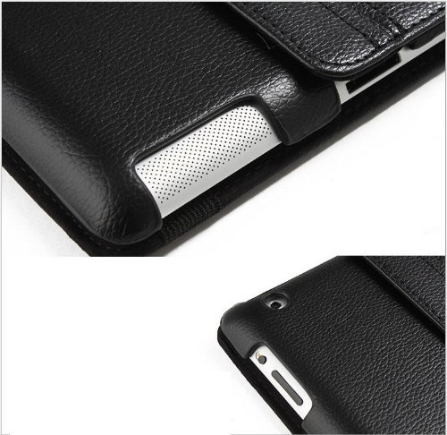 inShang ipad 2 Hülle ipad 3 Cover für Apple iPad 2/3/4, Edles PU Leder Tasche Hülle Skins Etui Schutzhülle Ständer Smart Case für Tablet iPad, Super Automatische Einschlaf-/Aufwach funktion, 360 Grad rotierende Schutzhülle mit Standfunktion + inShang Logo hochwertigen Stylus Eingabestift Stift - 4