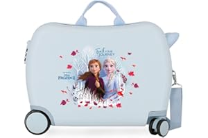 Disney Frozen Trust Your Journey Maleta Infantil Azul 50x38x20 cms Rígida ABS Cierre combinación 38L 2,1Kgs 4 Ruedas Equipaje de Mano