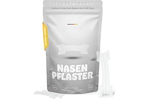 ‎LONGFAIR Premium Nasenpflaster | 50 Stück | verbessert Schlafqualität und steigert die Leistung | hilft gegen Schnarchen | extra starke Haftung & hautschonend (Transparent)