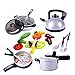 Produktbild Giplar Pretend Spielzeug - 19er Küche Zubehör Set Kochgeschirr Küche Spielzeug