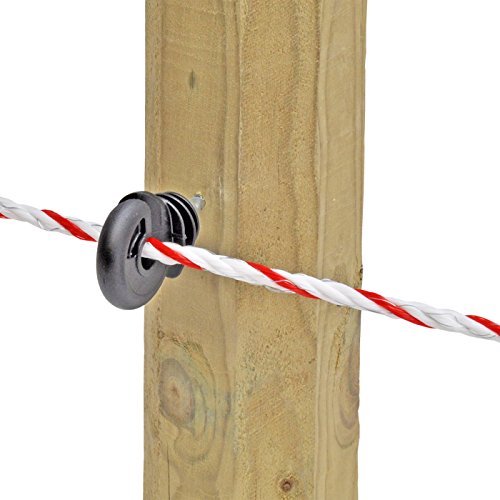 150x Ringisolator + Einschraubhilfe + Warnschild für den Weidezaun - 7