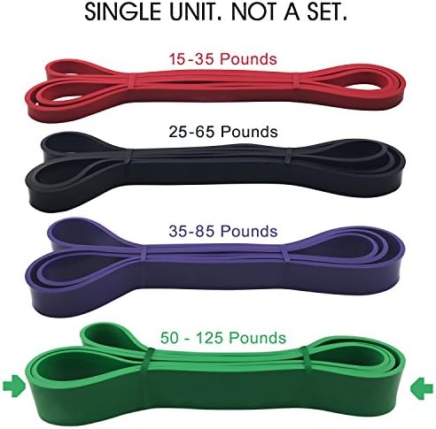 Junhope Pull-up Band - Extra Durable and Top Rated Assisted Resistance & Stretch Band - Perfect Equipment for Powerlifting, CrossFit, Physical Therapy - Fit both Men and Women