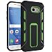 Produktbild Samsung Galaxy A3 2017 SM-A320F Case Outdoor Grün inkl. Panzerglas 9H transparent Cover Hybrid Schutz Hülle Sturz Displayschutzfolie Bumper Black Schwarz Green