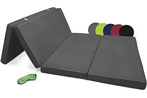 Beautissu Matelas Pliable 2 Personnes Adulte 120x195 cm - Mousse Chauffeuse 1 Place Matelas de Sol Camping Pliant Futon Voyage Lit d'Appoint Anthracite – Campix