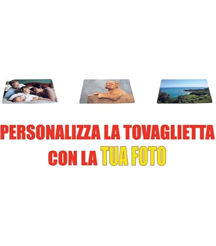 trendfinding® - 6 tovagliette grandi 44x33 cm per 6 x 4 foto à 10x15 cm per creare la propria tovaglietta