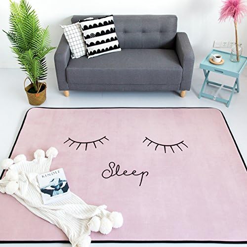 BATTAR - Funny Door Mat Non Slip Entrance Door Rug for Bedroom Living Room Bathroom Indoor Use,Slow rebound mats ,70×150CM,pink