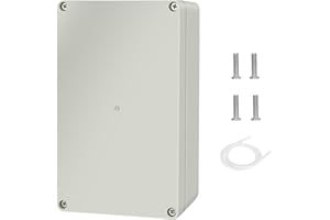 BOBOLEO Scatola Derivazione Esterna, Scatola di collegamento elettronica IP65 Impermeabile, Scatola di giunzione in ABS,Scatola Di Progetto Elettrico,ABS Plastica All'involucro Custodia,20 x 12 x 5.5 cm