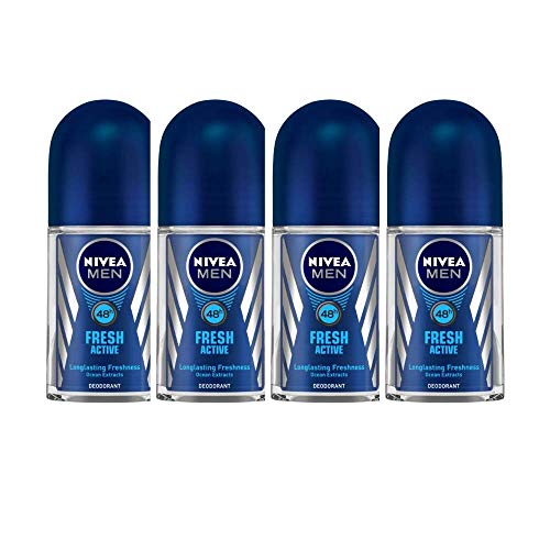 Nivea Deo Fresh Active Roll On, 50 ml (Pack of 4)