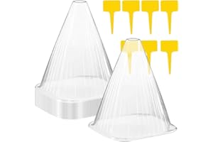 KAWAAN 20 Pz Protezioni per Piante,Cappellino da Sole per Piante con Etichette per Piante,Cappa di Protezione per la Crescita, Proteggi Piante,Campane per Piante da Giardino, Copertura per Campana per Piante