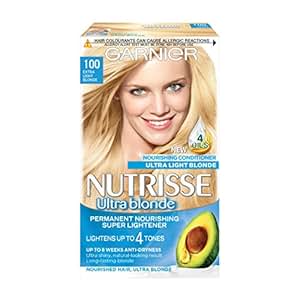  Garnier  Nutrisse 100 Extra Light Blonde Permanent Hair  Dye  
