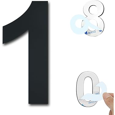 Logixbox - Numéro De Maison - 7 - NE PAS Embouts, Mais Coller - Type Wit/ 75/d/7