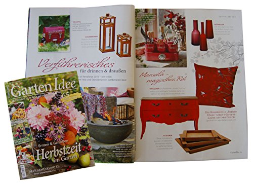 beties Beeren Vögel Kissenhülle ca. 50×50 cm in interessanter Größenauswahl im Landhausstil reine Baumwolle Farbe Marsala - 2