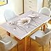 Produktbild Transparent Tabletop beschützer, PVC Weichglas Wasserdicht Tischdecken, 3d Drucken Tisch-abdeckung Für zuhause Küche Office-C 100x100cm(39x39inch)