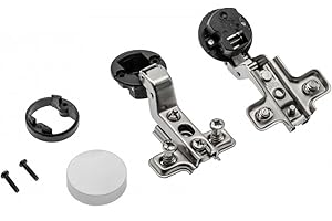 BRESKO 2-10 Stk Topfband Scharnier Glastürscharnier 26 mm Glas Glastür MöbelscharnierTopfscharnier Scharniere Möbelband Topfbänder Schrankscharnier Möbel Schrank Klappenband (Innenanschlag, 4 Stück)