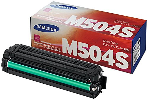 Samsung CLT-M504S/ELS Original Toner (Kompatibel mit: CLP-415/ CLX-4195/ SL-C1810W/ SL-C1860FW) magenta