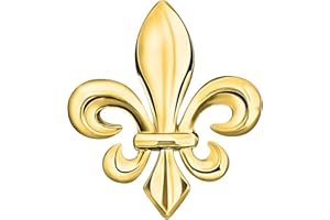COOLMETALJACKET Pins Fleur de Lys | Broche Fleur Classique et Elégante | Pin's France Doré | Pins pour Femme Costume Homme | Accessoires de Chemise Mariage Française Luxe