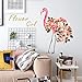 Produktbild Kreative Blume Flamingo Wohnzimmer Schlafzimmer Abnehmbare DIY Vinyl Wandaufkleber Dekoration Kunst Decals Wandbild Poster