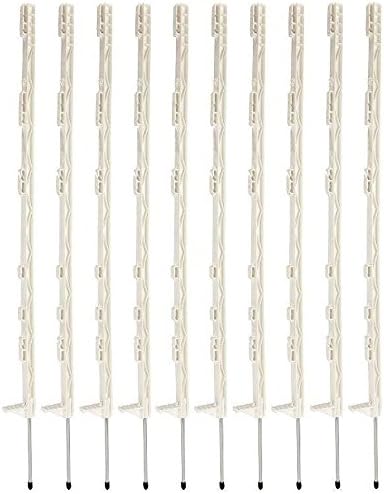 Fenceman White Electric Fence Posts 35" and 53" - Packs of 10 or 20: 35": 10 Pack