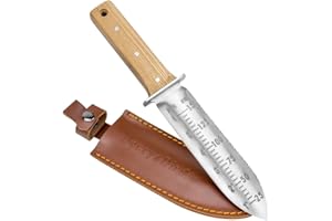 Berry&Bird Hori-Hori Gartenmesser, Boden Schaufel Barebones 177.8mm gezackte Klinge Pruner zu entfernen Unkraut Wurzeln Gartenarbeit Digging Tool