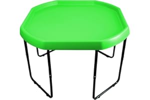 simpa Children's Large 100cm Plastic Sand & Water Pit Toys Mixing Play Tray LIME GREEN with Height Adjustable Stand.