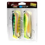 Fox Rage Zander Pro Shad Loaded 10cm Gr. 3/0 10g - 4 Gummifische zum Spinnangeln auf Zander & Hechte, Gummiköder zum Zanderangeln