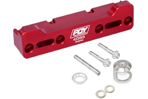PQY Aluminum Valve Spring Compressor Tool Removal Compatible with Mitsubishi Eclipse/Talon/Evo 8/9 4G63 Engine Red