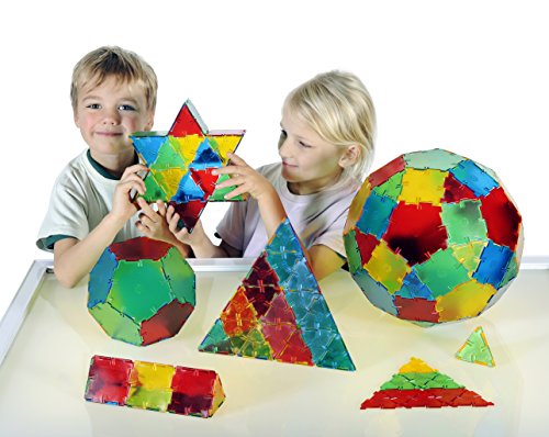 Polydron 10-3005TRANS - Juego básico translúcido (164 unidades)