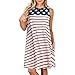 Produktbild LSAltd Mode Frauen Sommer Freizeit American Flag Print Sleeveless Lose Schaukel Mini Tanic Kleid