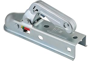 GEARMONSTER Acoplamiento de bola de tracción, remolque, universal, enganche de remolque, tubo cuadrado, carga de tracción, 800 kg, WW8-G, acoplamiento de bola redondo de 50 mm para autocaravanas