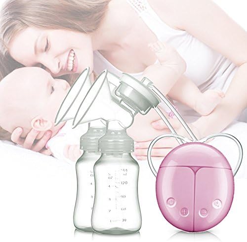 Silaite Breast Pump Electric Double Breast pumps Safe Milk Storage Bottle Dual Control Milk Suction and Breast Massager Breast Care USB Charging