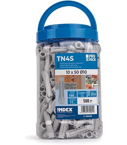 Index Fixing Systems Ch To Verpakking Van 200 Verankeringen Antitigiro Voor Hoge Lasten Coating Verzinkt Zeskantschroef 6 8 Mm M6 X 45 Mm Diametro De 8 Mm 2928915955