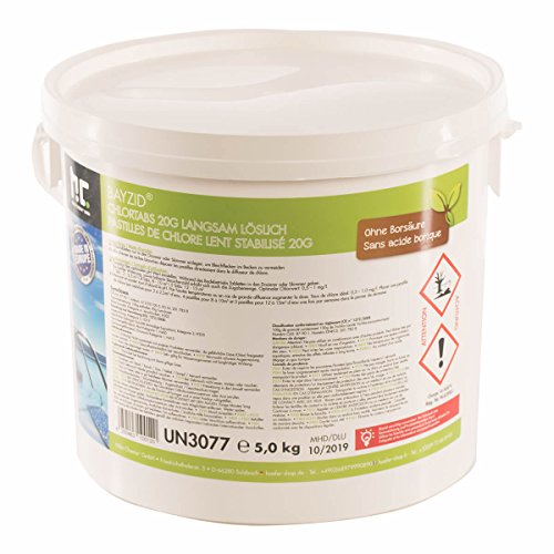 1 x 5 kg Chlor Tabs langsam löslich 20g
